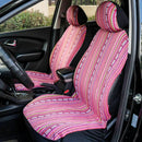 Universal Stripe Colorful 4pc Front Seat Detachable Covers Protectors ...