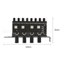 8 Channels PC Case Cooling Fan HUB 4 Knob Radiator Speed Controller (4 Pin)