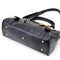 Black hand hold PU leather rock scratch with a small bear Handbag for women R4N9