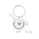 Teacher Jewelry Thank You Teachers Necklace Gifts Charm Heart Love New Pend O3L2