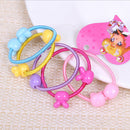 50 Pcs Assorted Elastic Rubber Hair Rope Band Ponytail Holder for Kids Girl LJAU