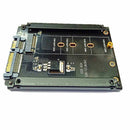 2 in 1 mSATA to SATA NGFF M.2 to SATA3 Converter PCB Adapter Card SSD Di PLG