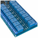 12V 16 Channel Relay Module Board with Optocoupler Protection LM2576 Power  N8F4