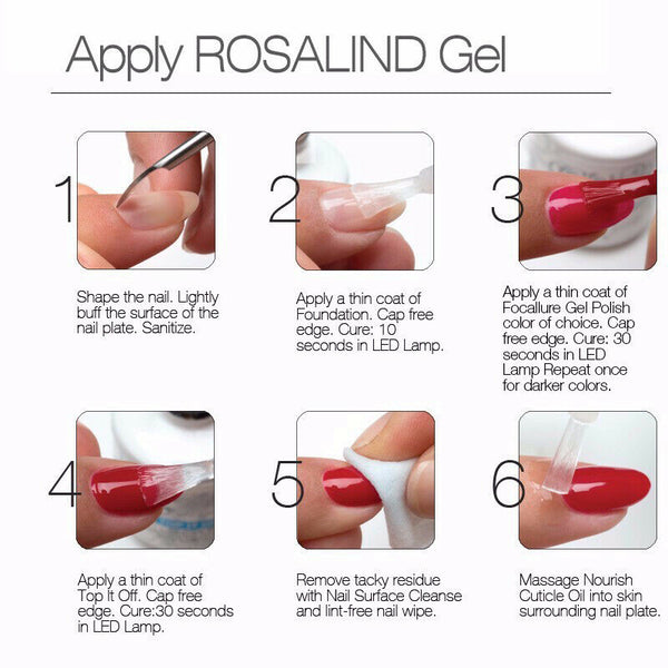 Rosalind Gel 1S P+Black Bottle 10Ml Diamond Glitter W01-29 Gel Nail Polish  I3B6