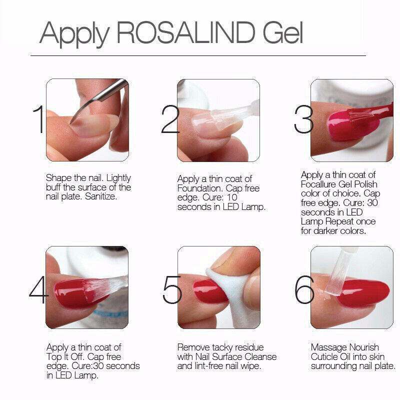 Rosalind Gel 1S P+Black Bottle 10Ml Diamond Glitter W01-29 Gel Nail Polish  I3B6