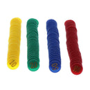 Poker Game Tokens, 160 Pack of Plastic Value Chips, 36mm Counting Markers for
