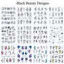 14pcs Butterfly Nail Stickers Water Transfer Decals Nail Art Decor Tips Art