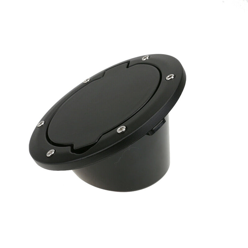 Fuel Tank Cap Black ABS Tank Cover Replacement for Jeep Wrangler JK 07-16 A