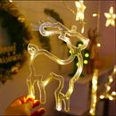 3.5m 8 Mode Curtain String Lights Christmas Decorative Lamp (Warm White)