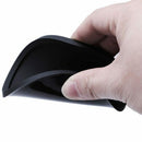 Silicone Black Drink Coasters Set of 8 Non-slip Round Soft Sleek and Durabl