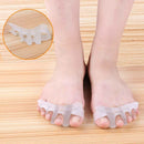 1pair Soft Silicone Protective Straightener Pedicure Overlapping Toe Separator