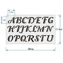 3 Packs Stencils Crafts Templates Scrapbooking Alphabet Stencil Reusable