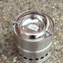 Portable Stainless Steel Lightweight Wood Stove Solidified Alcohol Stove Ou