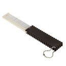 Chocolate Color Offwhite Plastic Hairdressing Travel Folding Comb with Mirr X9Q1
