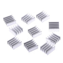 10pcs 11*11*5mm Aluminum radiator heatsink electronic chip cooling blockEOJC~ï¼ˆ