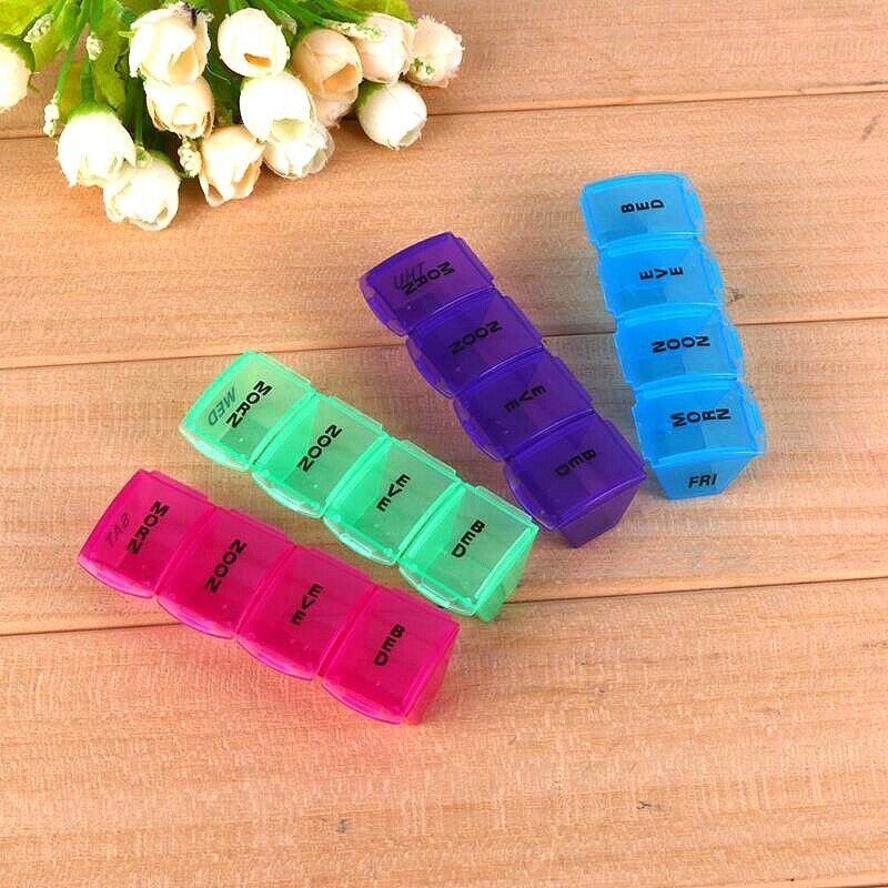 7 Day Style Pill Medicine Kit Tablet Pillbox Dispenser Organizer Case Pill  R9T2