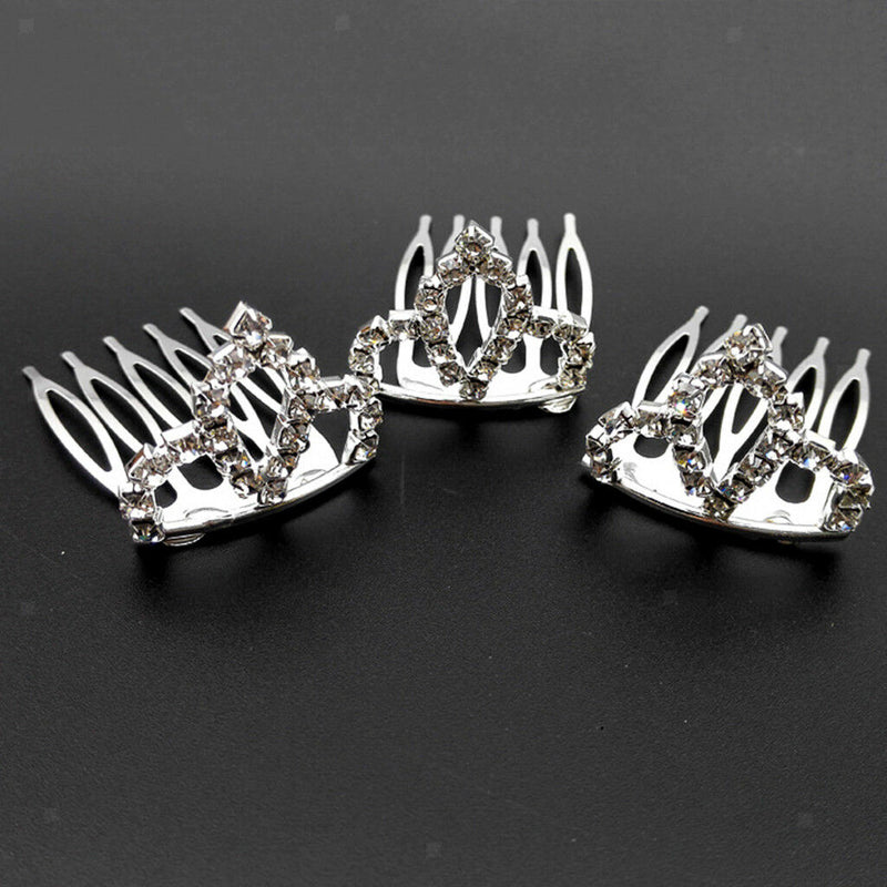 10 Hair Clip Hair Combs Pins Barrettes Wedding Veil Wire Metal Comb Hair DIY