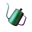 Stainless Steel Hand Drip Coffee Pot Pour Over Gooseneck Kettle 600ml Green