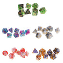 Set/35pcs 1.6cm/0.62'' Polyhedral Dice D12 D10 D8 D6 D4 Table Game Toys Gift