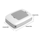 Folding 3X Magnifier Loupe Acrylic Magnifying Glass for Reading (Grey) A