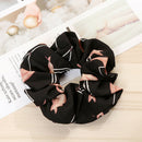 12pcs Cute Bunny Ear Scrunchies Ponytail Holder Hair Bands Elastic Ties F. Women