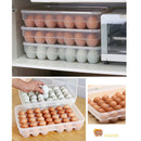 Clear 34 Grid Single-Layer Egg Box Basket Organizer Plastic Egg Food Contai A9P3