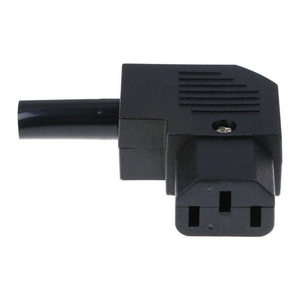 Durable IEC C13 right angle rewirable connector 3 pin female power plug socke Gn