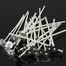 2017 Pack of 50 15cm Pre Waxed Wicks for Candle Making With Sustainers New.