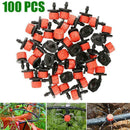 100Pcs Micro Drip Irrigation Watering Sprinklers Anti-clogging Garden N8C6