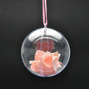 10x Clear Fillable Candy Box Christmas Bauble Xmas Tree Ball Ornament Decor Cy