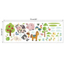 Forest Horse Rabbit Tree Cow Butterfly Wall Stickers For Kids Rooms Home De
