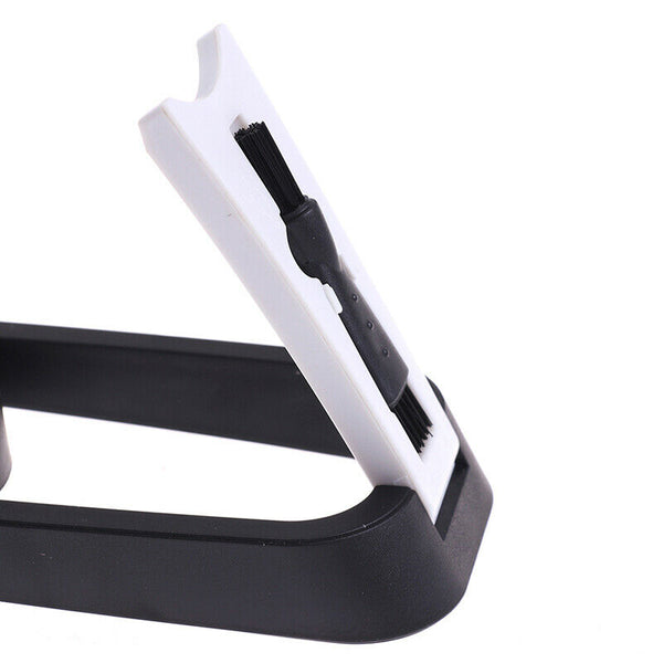 Shaver Holder Folding Anti-Slip Water Drainage Base Stand With Cleaning Brus Bj