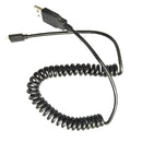 Micro USB Data Line Charging Cable Stretch Cord for Android Phone 40cm Black