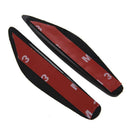 4 Pcs Auto Car Black Red Rubber Front Rear Door Protector Stickers