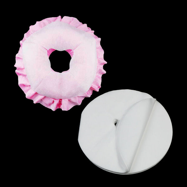 100Pcs disposable face rest sheets headrest cradle covers for massage bed whi 3C