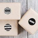500pcs 1.5inch 8 Black Style Thank You Stickers Labels Sealing StickersB Ew
