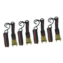 4x Ratchet Tie Down With S Hook Buckle Cargo Strap Hauling Car Truck Trailer