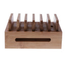 Bamboo Wooden Stand Charging Dock Station Charging Holder Stand Mobile Phone