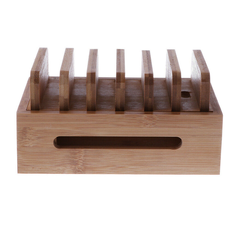 Bamboo Wooden Stand Charging Dock Station Charging Holder Stand Mobile Phone
