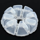 8 Compartments Mini Portable Round Fishing Lure Tackle Medicine Storage Box A