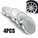 4Pcs/Set ABS Chrome 65mm Car Wheel Center Caps Tyre Rim Hub Cap Cover Decorative