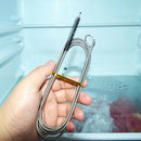 Long Handle Refrigerator Drain Dredge Fridge Coil Brush Ice Removal ToolB.kz