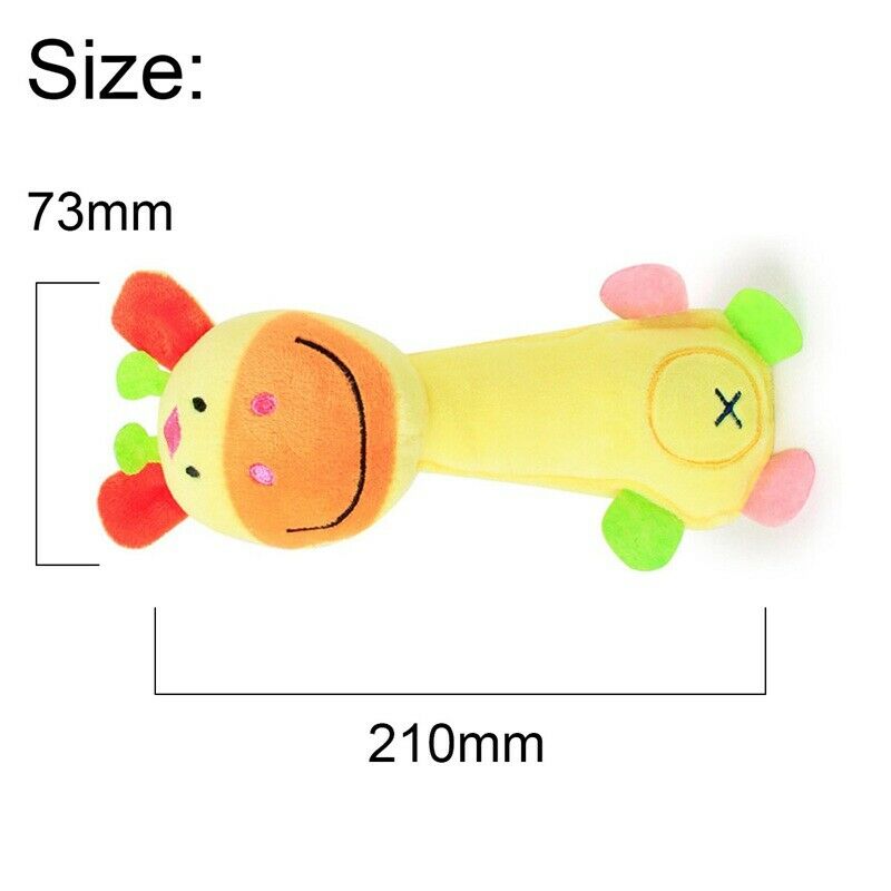 Funny Animal Shape Cute Pet Puppy Dog Toys Soft Plush Sound Squeaky Giraffe C6Z7