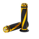 3  Motorcycle Bike Handlebar Hand Grip Ccmfort Rubber GEL CNC Aluminum