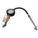220PSI Motor Auto Car Truck Tire Pressure Gauge Meter Air Inflator Flexible Hose