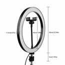 LED Ring Light 10Inch Dimmable Selfie Lamp Photography Camera Phone Light f