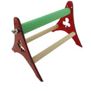 Funny Parrot Bird Perch Stand Play Toys Gym Wooden Activity Table Top Pla OTM