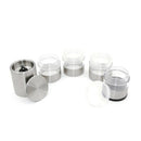 Outdoor Bbq Picnic Sauce Bottle Set Stainless Steel Seasoning Box Transpare