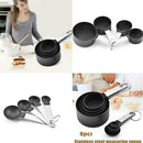 8Pcs/Set Stainless Steel Measuring Cups Spoons Set Dur Kitchen B Tools N4H7 Y4T4