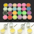 Perfect Dust 24 Colors Manicure Acrylic Powder Nail Art Tool Kit Decoration New